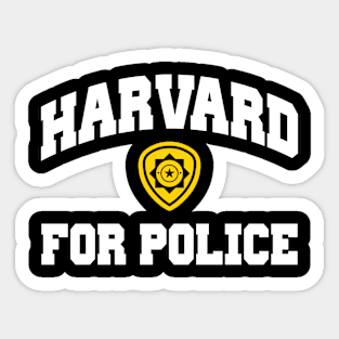 Harvard for Police Sticker